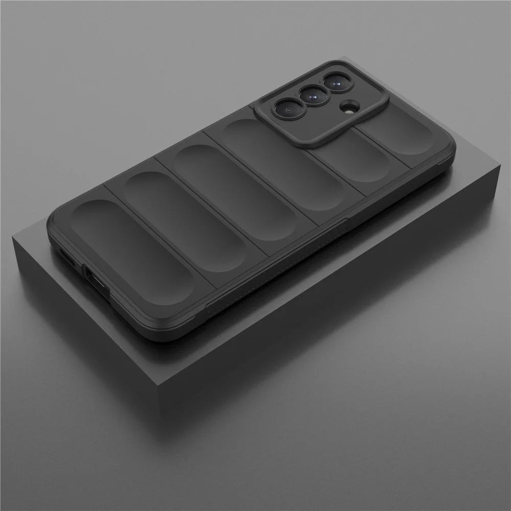 For Samsung Galaxy A57 5G Case Anti-Drop Soft TPU Rugged Phone Back Cover - Black - 6