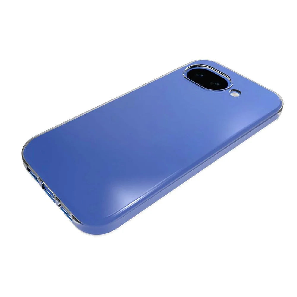 For Google Pixel 10a Clear TPU Anti-Scratch Phone Case + 2.5D Arc Edge Screen Protector - 3