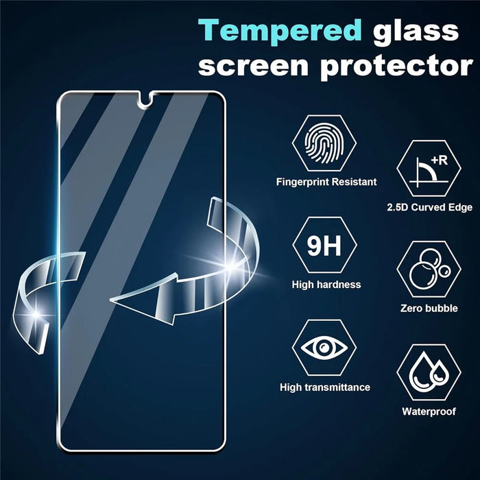 For Motorola Moto G06 Power 4G / G06 4G Clear TPU Anti-Scratch Phone Case + 2.5D Arc Edge Screen Protector - 5