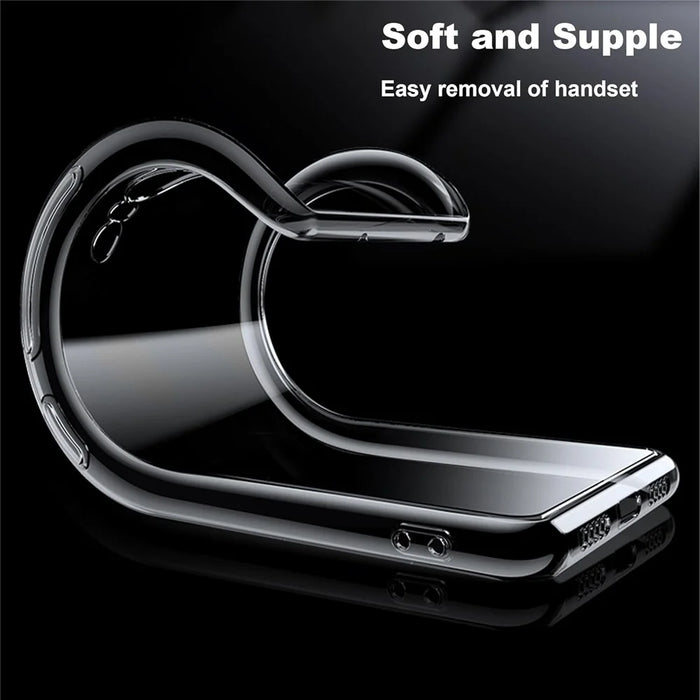For OnePlus 15 5G Clear TPU Anti-Scratch Phone Case + 2.5D Arc Edge Screen Protector - 2