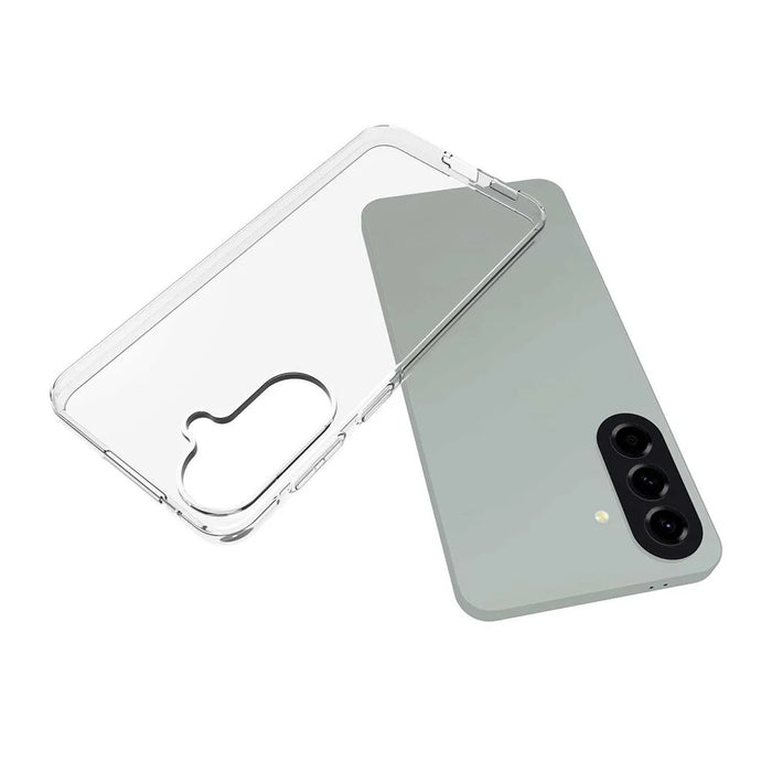 For Samsung Galaxy A57 5G Clear TPU Anti-Scratch Phone Case + 2.5D Arc Edge Screen Protector - 3