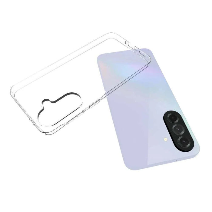 For Samsung Galaxy A37 5G Clear TPU Anti-Scratch Phone Case + 2.5D Arc Edge Screen Protector - 4