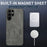 WANLONFENG For Samsung Galaxy S26 Ultra Magnetic Case  SD1 Series Nappa Texture PC TPU Phone Cover - Grey - 2