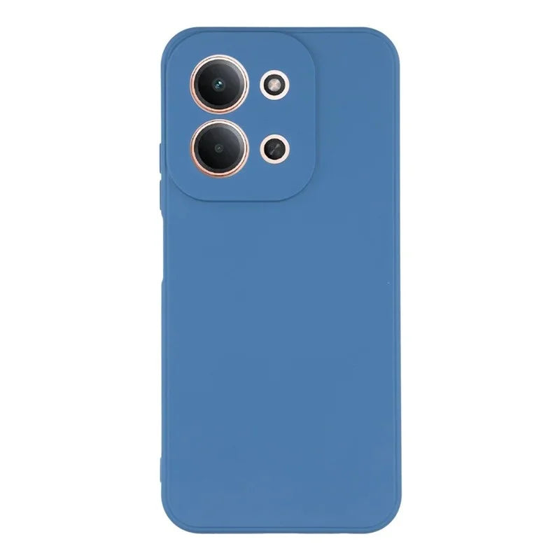 WANLONFENG For Xiaomi Redmi 15C 4G (Global) (171mm) Case  ZB Series Precise Cutouts Straight Edge TPU Phone Cover with Tempered Glass Film - Sapphire - 2