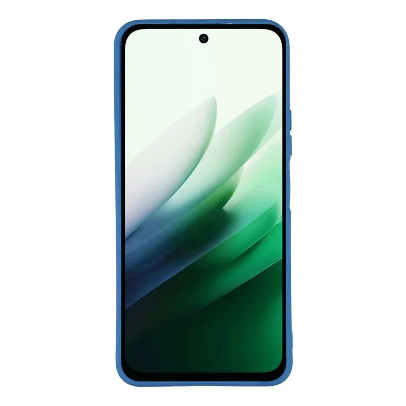 WANLONFENG For Xiaomi Redmi 15 4G (EU) (171mm) / Xiaomi Redmi 15 5G (EU) (171mm) Case  ZB Series Precise Cutouts Straight Edge TPU Phone Cover with Tempered Glass Film - Sapphire - 3