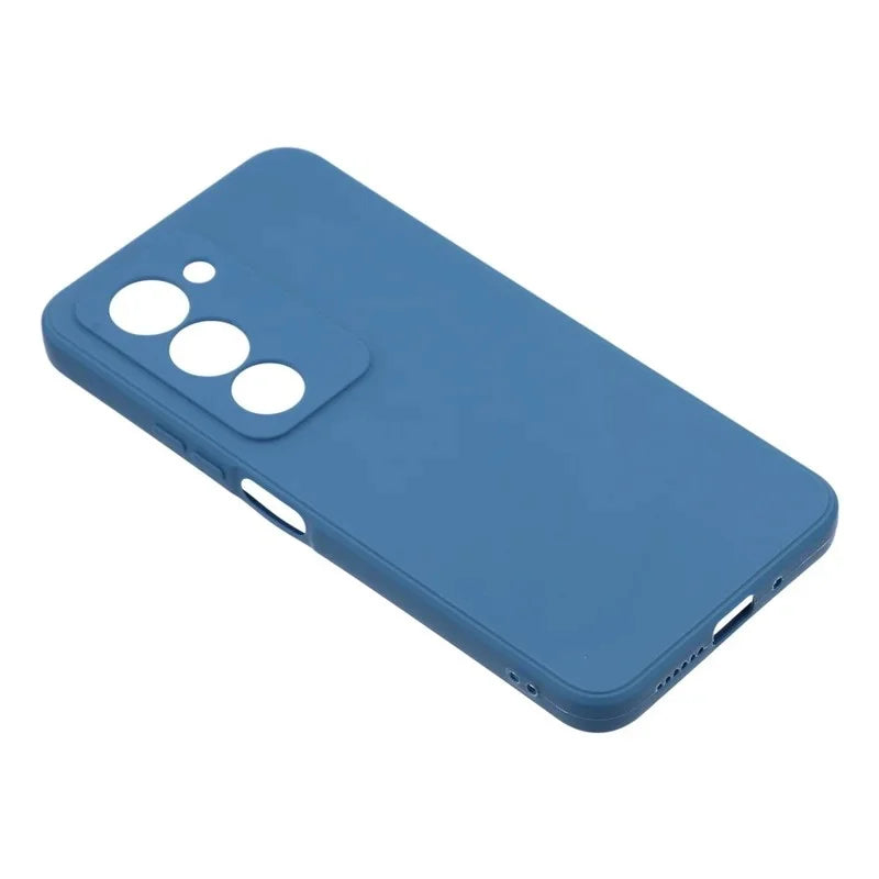 WANLONFENG For Xiaomi Redmi 15 4G (EU) (171mm) / Xiaomi Redmi 15 5G (EU) (171mm) Case  ZB Series Precise Cutouts Straight Edge TPU Phone Cover with Tempered Glass Film - Sapphire - 5