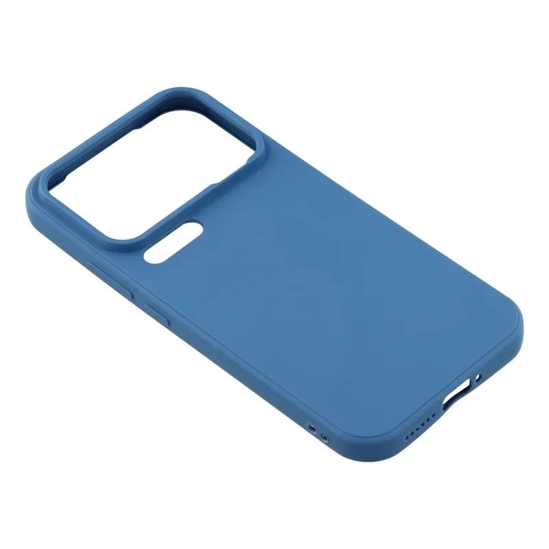 WANLONFENG For Xiaomi 17 Pro Max Case  ZB Series Precise Cutouts Straight Edge TPU Phone Cover with Tempered Glass Film - Sapphire - 5
