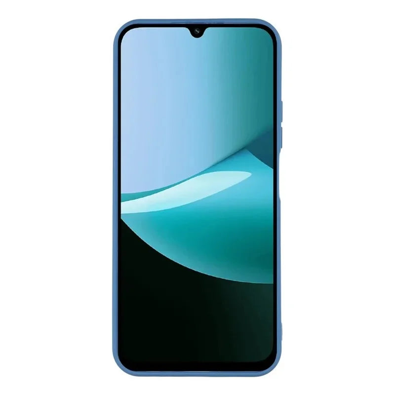 WANLONFENG For Xiaomi Redmi 15C 5G (EU) (173mm) / Xiaomi Redmi 15C 4G (EU) (173mm) Case  ZB Series Precise Cutouts Straight Edge TPU Phone Cover with Tempered Glass Film - Sapphire - 3