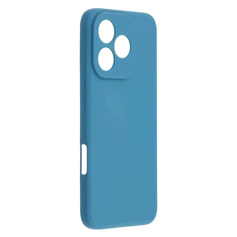 WANLONFENG For Honor 400 Lite 5G Case  ZB Series Precise Cutouts Straight Edge TPU Phone Cover with Tempered Glass Film - Sapphire - 3