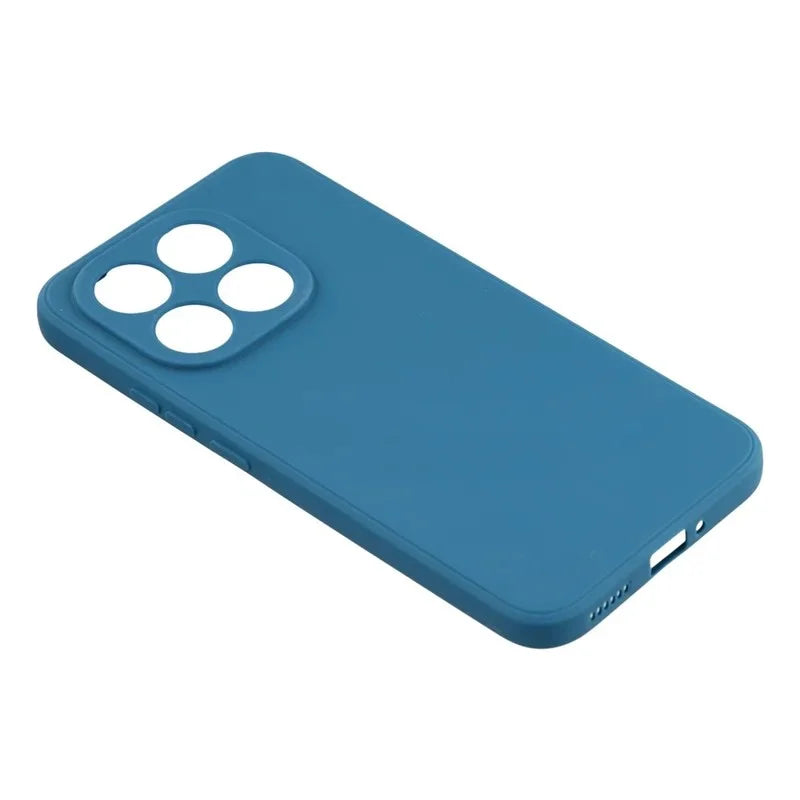WANLONFENG For Xiaomi 15T Case  ZB Series Precise Cutouts Straight Edge TPU Phone Cover with Tempered Glass Film - Sapphire - 4
