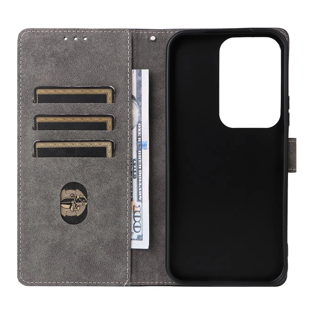 Wallet Case For Realme C100 5G / C83 5G / C85 4G / C85 5G / 15x (India) 5G RFID Blocking PU Leather Phone Cover Stand with Strap - Black - 3