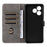 For Blackview Wave 9C Case Wallet RFID Blocking PU Leather Phone Cover Stand with Strap - Black - 3