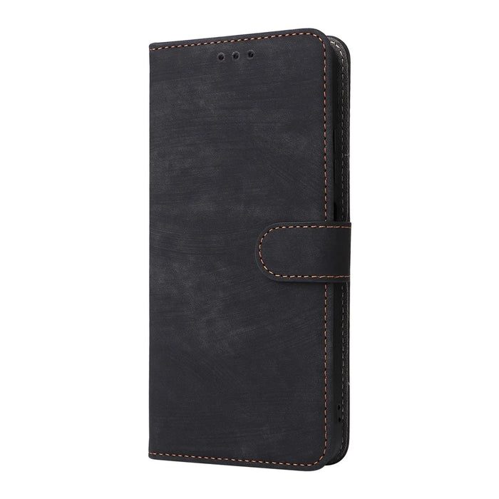 For Blackview Wave 9C Case Wallet RFID Blocking PU Leather Phone Cover Stand with Strap - Black - 7