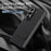 For Samsung Galaxy Z Fold5 5G Case Foldable Kickstand Leather Anti-Drop Phone Protective Cover - Black - 2