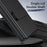For Samsung Galaxy Z Fold5 5G Case Foldable Kickstand Leather Anti-Drop Phone Protective Cover - Black - 7