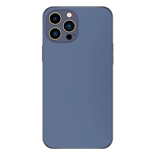 PC+TPU Cover for iPhone 14 Pro Max, AG Matte Electroplated Protective Shell Phone Protector Case - Dark Purple - 1