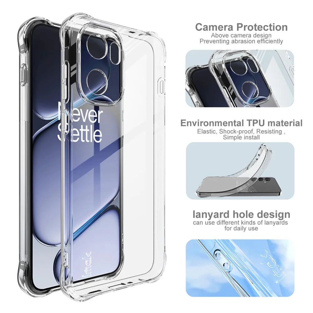 IMAK For OnePlus Ace 6T 5G / Ace 6 5G / 15R 5G Case TPU Phone Cover Airbag Shockproof Protection - 5