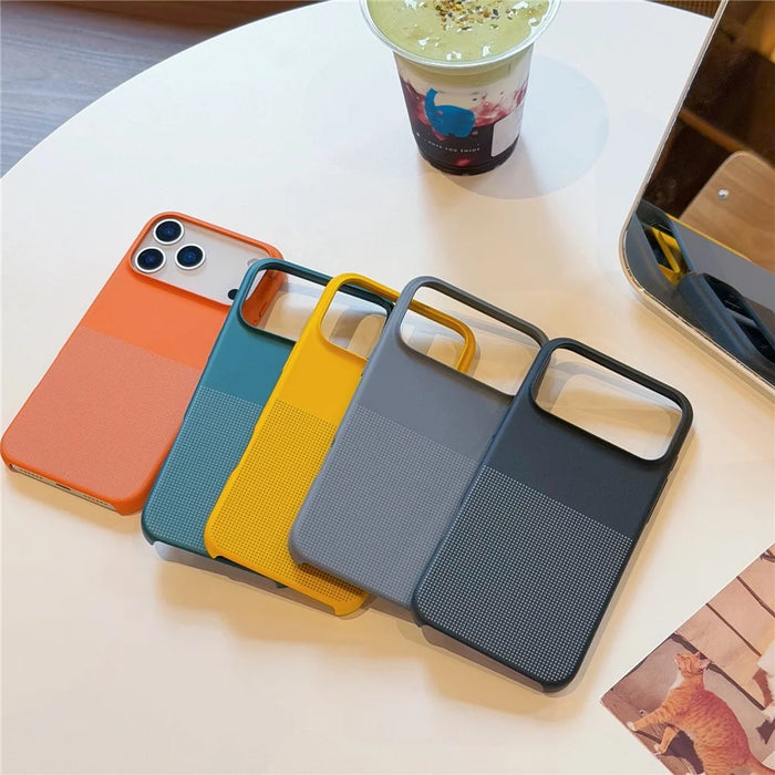 For iPhone 17 Pro Case Compatible with MagSafe Dot Design Anti-Fingerprint Phone Cover - Grey - 7