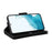 For Samsung Galaxy S23 Rivet Buckle PU Leather Phone Case Stand Wallet Multiple Card Slots Phone Cover with Strap - Black - 4