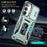 For Samsung Galaxy S25 FE Case Kickstand Slide Lens Lid PC + TPU Drop-Proof Phone Cover - Green - 3