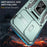 For Samsung Galaxy S25 FE Case Kickstand Slide Lens Lid PC + TPU Drop-Proof Phone Cover - Green - 4