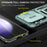 For Samsung Galaxy S25 FE Case Kickstand Slide Lens Lid PC + TPU Drop-Proof Phone Cover - Green - 5