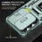 For Samsung Galaxy S25 FE Case Kickstand Slide Lens Lid PC + TPU Drop-Proof Phone Cover - Green - 6