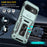 For Google Pixel 9a Case Kickstand Slide Lens Lid PC + TPU Drop-Proof Phone Cover - Green - 3