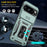 For Google Pixel 11 / 10 Pro / 10 Case Kickstand Slide Lens Lid PC + TPU Drop-Proof Phone Cover - Green - 3