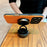 For iPhone 17 Pro Max Magnetic Case Rotating Kickstand  PC + TPU Shockproof Phone Back Cover - Orange - 2