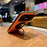 For iPhone 17 Pro Max Magnetic Case Rotating Kickstand  PC + TPU Shockproof Phone Back Cover - Orange - 4