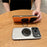 For iPhone 17 Pro Max Magnetic Case Rotating Kickstand  PC + TPU Shockproof Phone Back Cover - Orange - 6