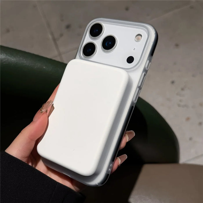 For iPhone 17 Pro Max Frosted PC Magnetic Case Anti Slip Edge Skin Touch Phone Back Cover - Orange - 5
