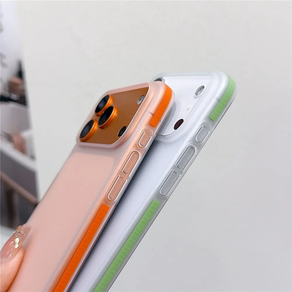For iPhone 17 Pro Frosted PC Case Anti Slip Edge Skin Touch Phone Back Cover - Black - 6