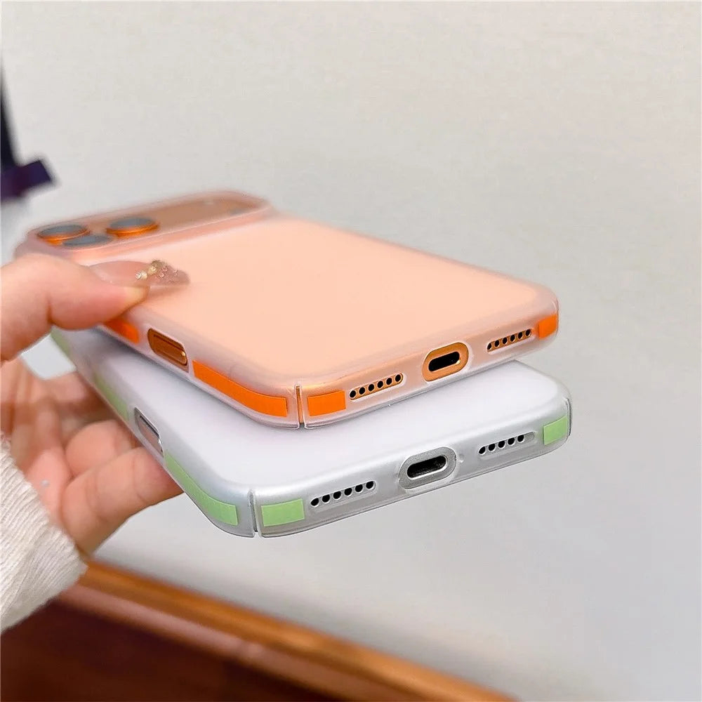 For iPhone 17 Pro Max Frosted PC Case Anti Slip Edge Skin Touch Phone Back Cover - Black - 5