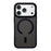 For iPhone 17 Pro Max Case Compatible with MagSafe Metal Lens Frame TPU PC Phone Cover - Black - 1