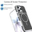 For iPhone 16 Pro Max Case Compatible with MagSafe Dual Color Shockproof TPU PC Phone Cover - Black - 4