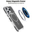 For iPhone 16 Pro Max Case Compatible with MagSafe Dual Color Shockproof TPU PC Phone Cover - Black - 6