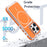 For iPhone 15 Pro Max Case Compatible with MagSafe Dual Color Shockproof TPU PC Phone Cover - Orange - 3