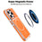 For iPhone 15 Pro Max Case Compatible with MagSafe Dual Color Shockproof TPU PC Phone Cover - Orange - 6
