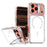For iPhone 17 Pro Max Case Compatible with MagSafe Lens Kickstand TPU PC Phone Cover - White - 1