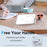 For iPhone 17 Pro Max Case Compatible with MagSafe Lens Kickstand TPU PC Phone Cover - White - 6
