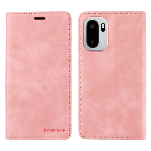 BETOPNICE For OnePlus 15R 5G / Ace 6T 5G / Ace 6 5G Case  Magnetic Closure RFID Blocking Wallet Stand Leather Phone Cover - Pink - 1