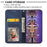 For Samsung Galaxy S23+ Calf Texture Imprinted Rhombus Pattern PU Leather Case Wallet Folio Flip Phone Stand Cover with Strap - Blue - 3