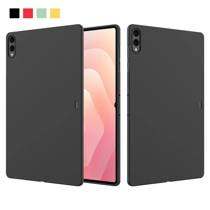 For Samsung Galaxy Tab S11 Ultra Case Liquid Silicone Anti-Scratch Tablet Cover - Black - 2