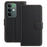 For Realme C85 Pro 4G Leather Case Wallet Stand Solid Color Anti Drop Phone Cover - Black - 1