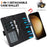 For Samsung Galaxy S24 Case Detachable 2 in 1 Leather Wallet Phone Cover Magnetic Case - Black - 3