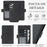 For Samsung Galaxy S25 Case Detachable 2 in 1 Leather Wallet Phone Cover Magnetic Case - Black - 5
