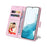 For Samsung Galaxy S23 PU Leather Shockproof Phone Stand Case Stylish Lacquered RFID Blocking Wallet Cover - Rose Flower - 3