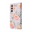 For Samsung Galaxy S23 PU Leather Shockproof Phone Stand Case Stylish Lacquered RFID Blocking Wallet Cover - Rose Flower - 7